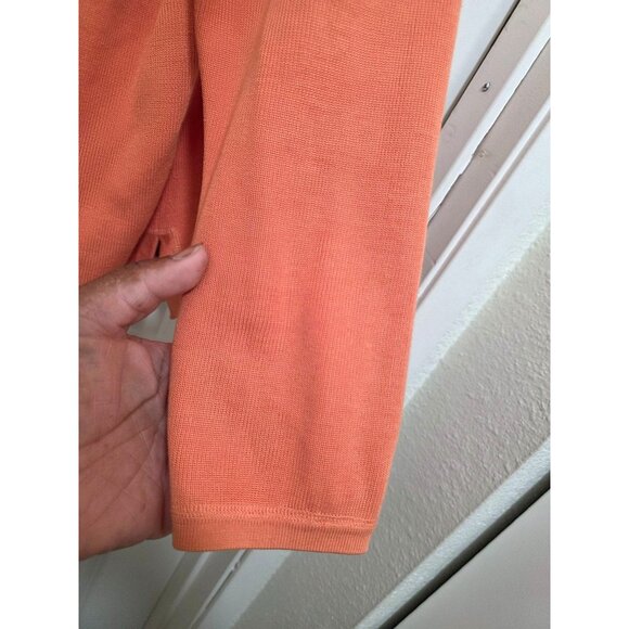 Tommy Bahama Womens Coral Button-Front Cardigan Sweater XL Cotton/Silk Blend Lon - Picture 5 of 10